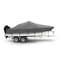 Eevelle Windstorm Boat Cover V HULL Center Console, Low or No Bow Rails Inboard 17' 6in. L 90in. W Charcoal WSVCC1790-CHL - alternate 1